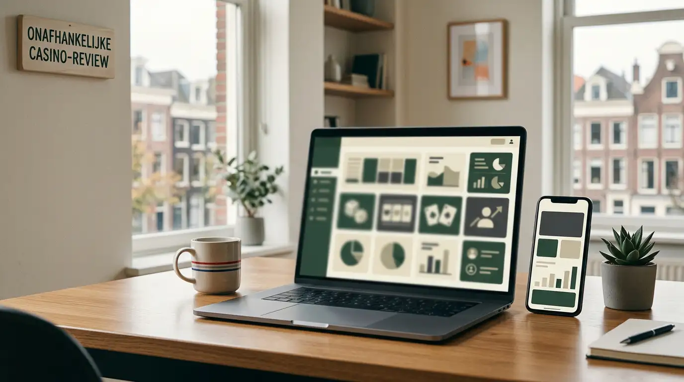 Online casino-gebruik op laptop en smartphone met Nederlandse context